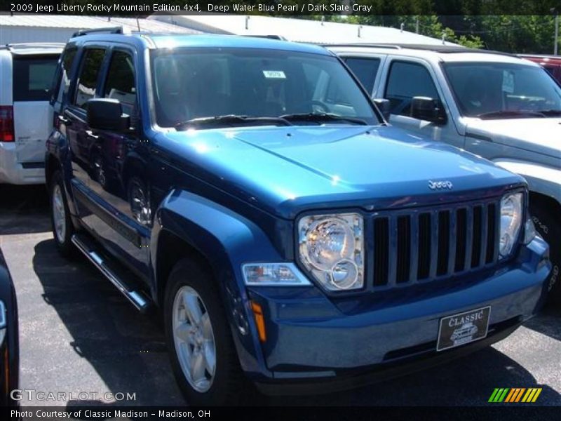 Deep Water Blue Pearl / Dark Slate Gray 2009 Jeep Liberty Rocky Mountain Edition 4x4