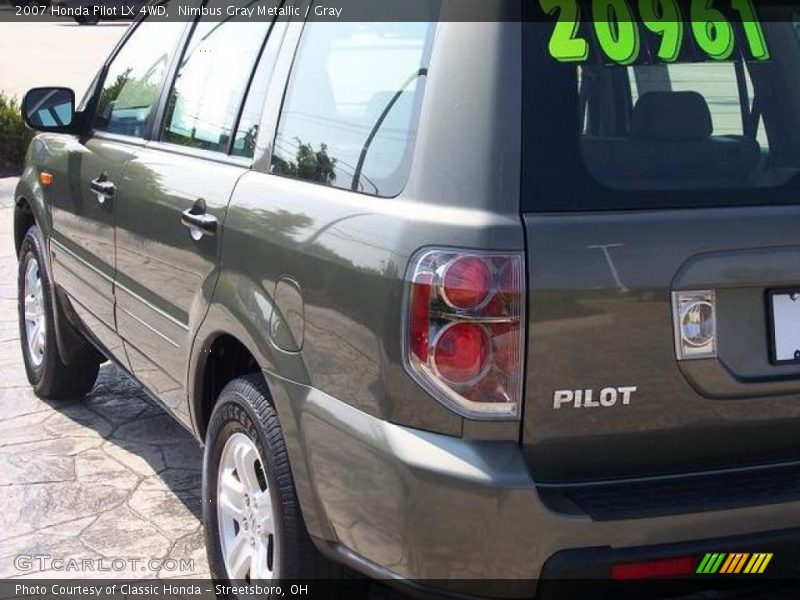 Nimbus Gray Metallic / Gray 2007 Honda Pilot LX 4WD