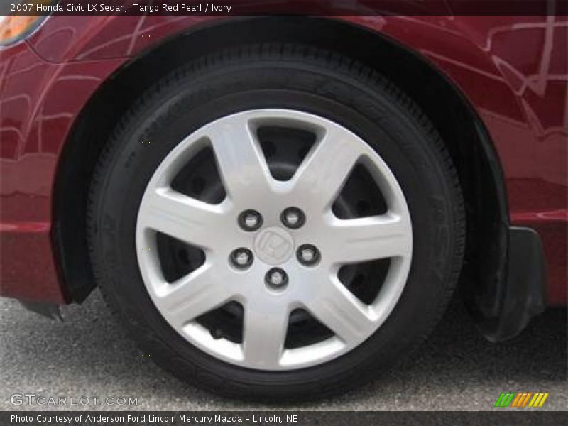 Tango Red Pearl / Ivory 2007 Honda Civic LX Sedan