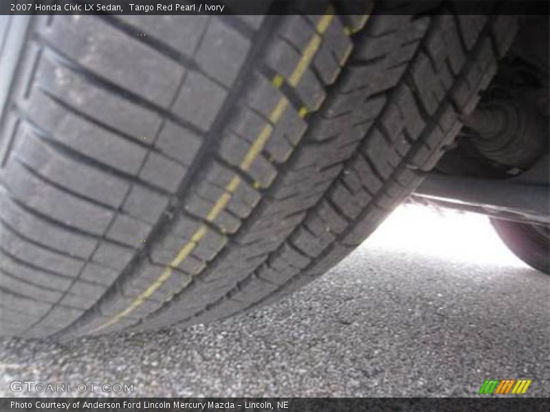 Tango Red Pearl / Ivory 2007 Honda Civic LX Sedan