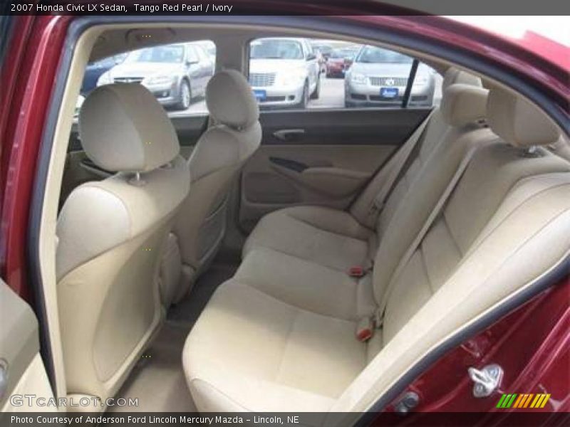 Tango Red Pearl / Ivory 2007 Honda Civic LX Sedan
