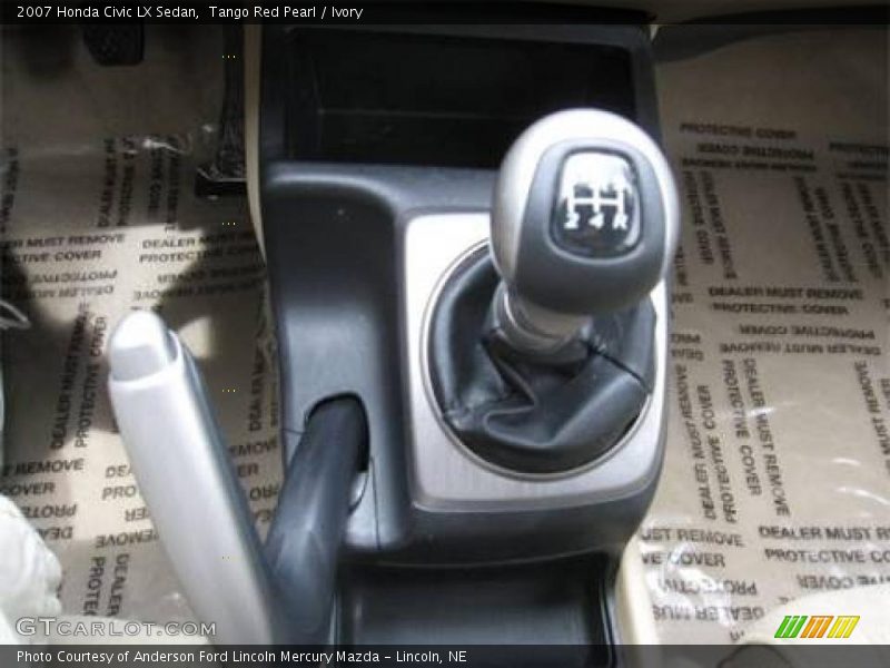 Tango Red Pearl / Ivory 2007 Honda Civic LX Sedan