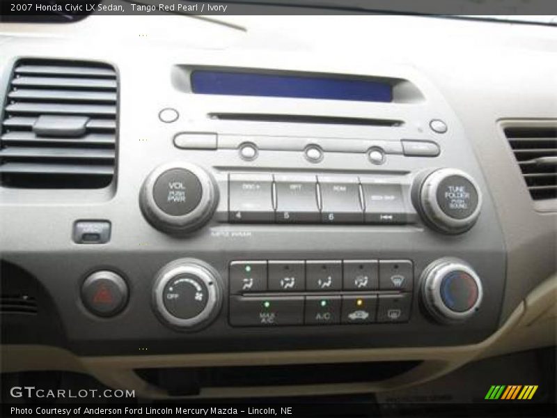 Tango Red Pearl / Ivory 2007 Honda Civic LX Sedan