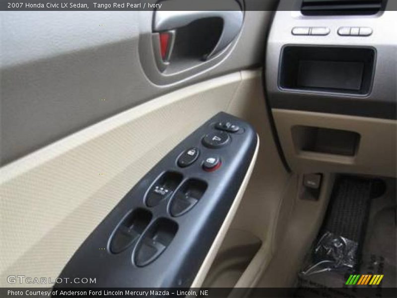 Tango Red Pearl / Ivory 2007 Honda Civic LX Sedan