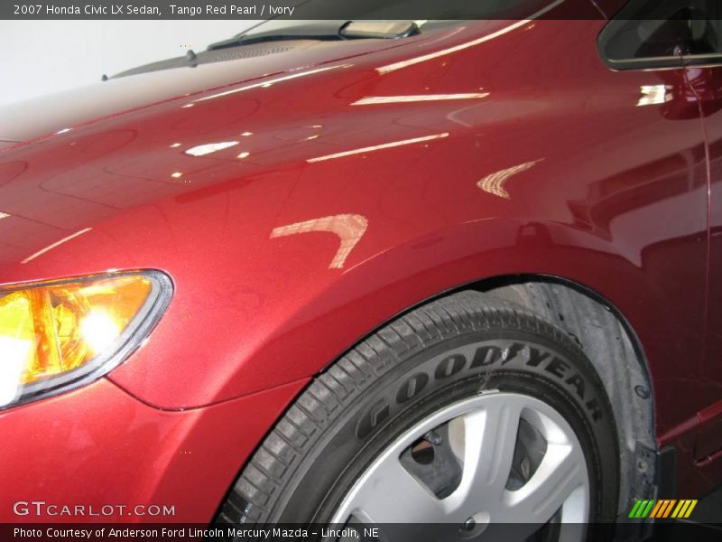 Tango Red Pearl / Ivory 2007 Honda Civic LX Sedan
