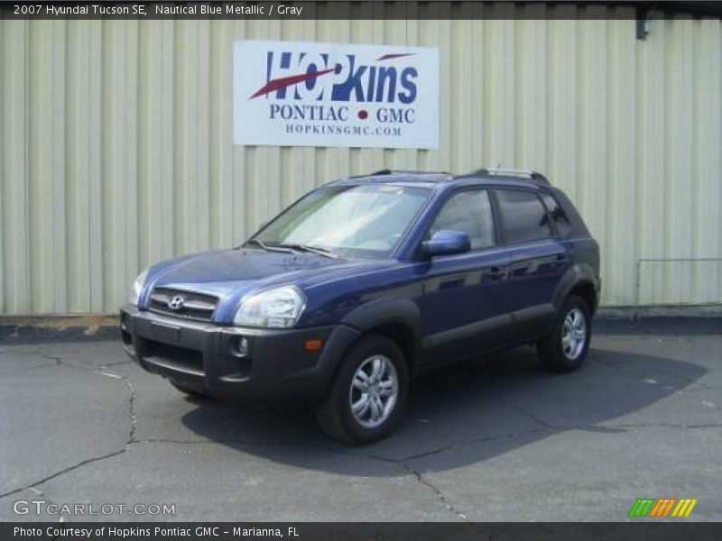 Nautical Blue Metallic / Gray 2007 Hyundai Tucson SE