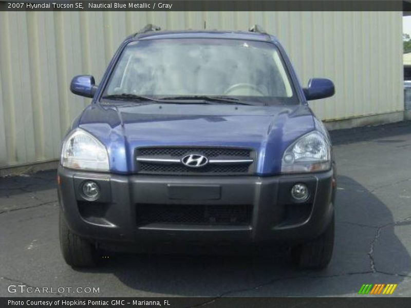 Nautical Blue Metallic / Gray 2007 Hyundai Tucson SE