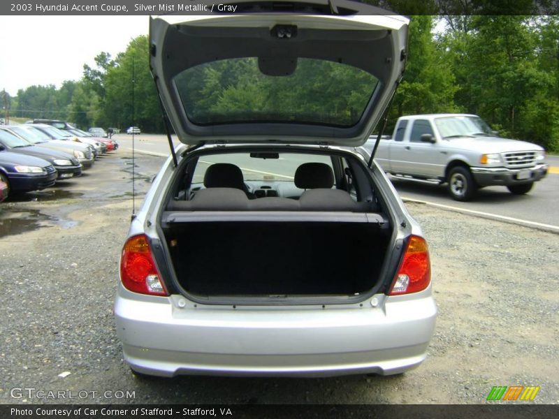 Silver Mist Metallic / Gray 2003 Hyundai Accent Coupe
