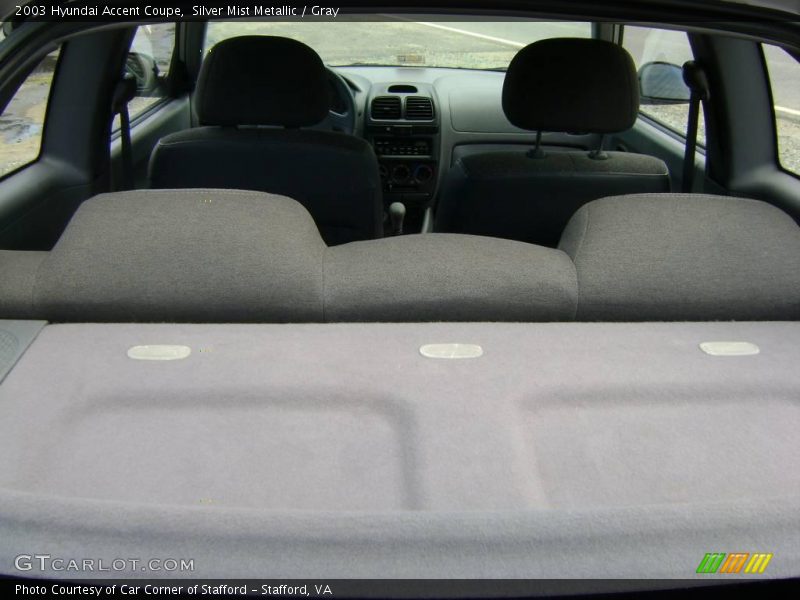 Silver Mist Metallic / Gray 2003 Hyundai Accent Coupe