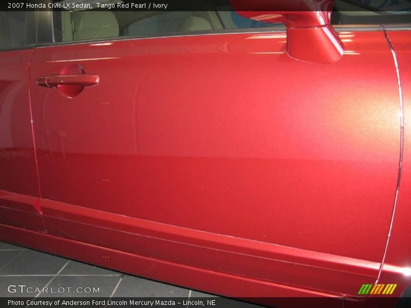 Tango Red Pearl / Ivory 2007 Honda Civic LX Sedan