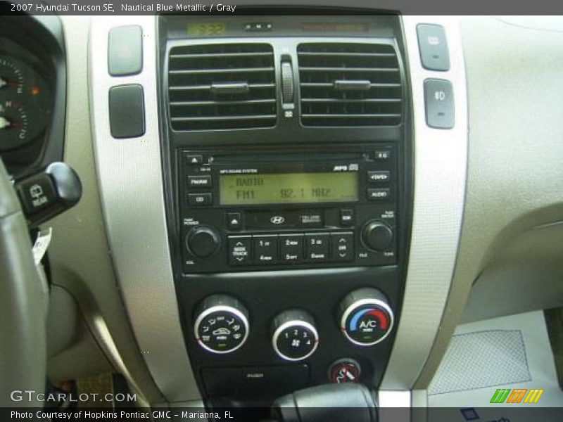 Nautical Blue Metallic / Gray 2007 Hyundai Tucson SE