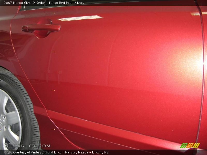 Tango Red Pearl / Ivory 2007 Honda Civic LX Sedan