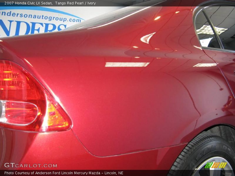 Tango Red Pearl / Ivory 2007 Honda Civic LX Sedan