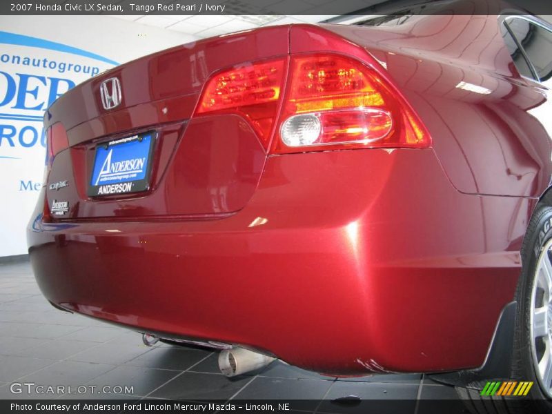 Tango Red Pearl / Ivory 2007 Honda Civic LX Sedan