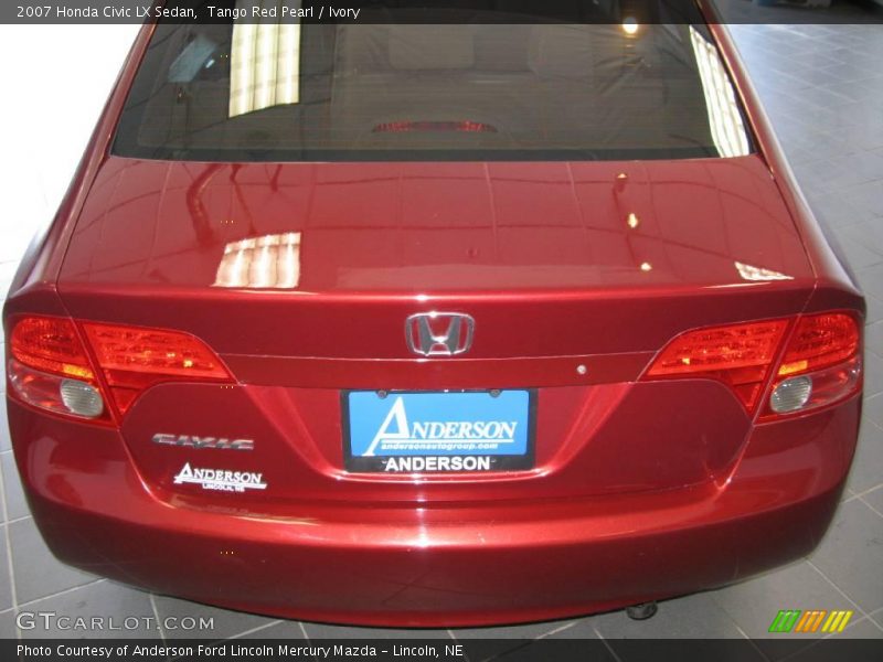 Tango Red Pearl / Ivory 2007 Honda Civic LX Sedan