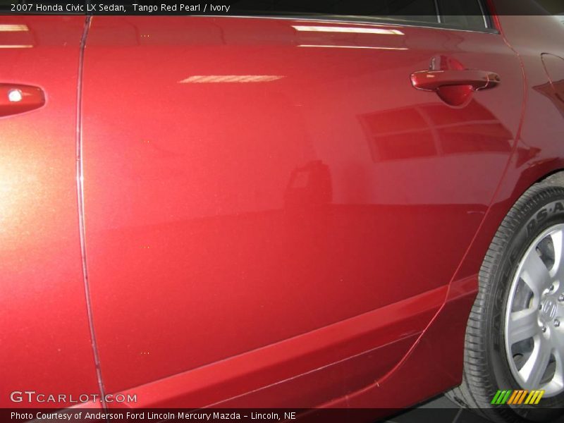 Tango Red Pearl / Ivory 2007 Honda Civic LX Sedan