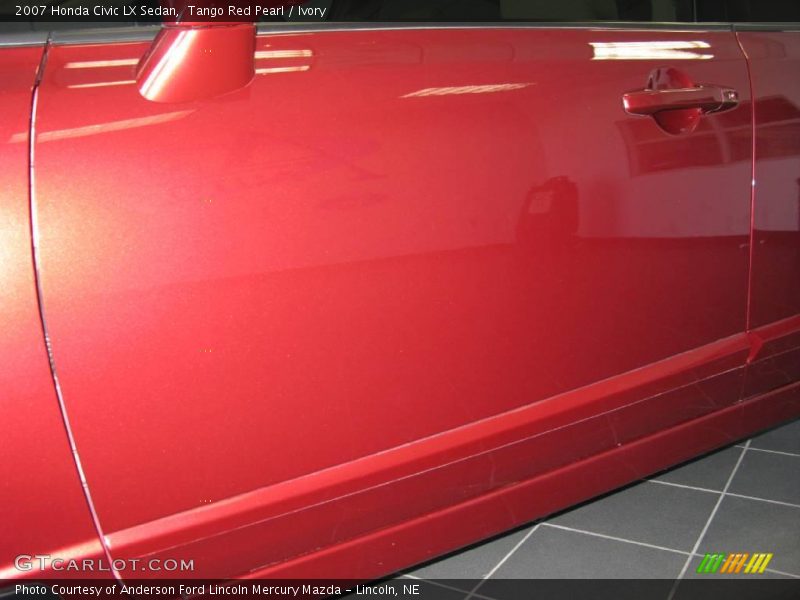 Tango Red Pearl / Ivory 2007 Honda Civic LX Sedan