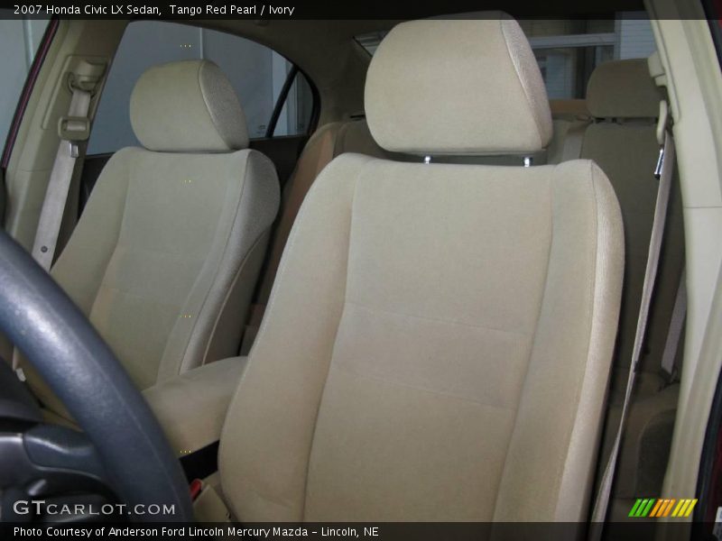 Tango Red Pearl / Ivory 2007 Honda Civic LX Sedan