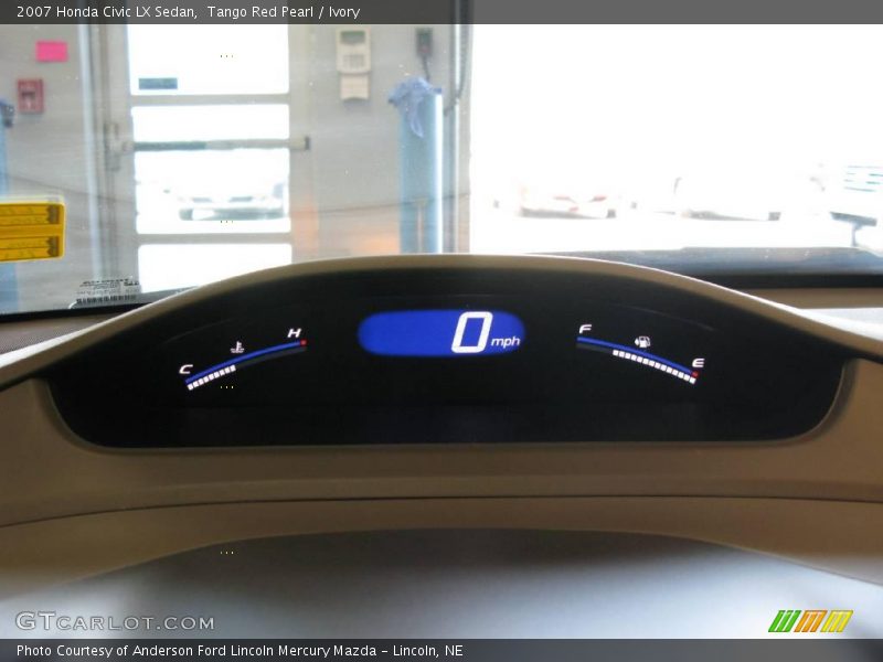 Tango Red Pearl / Ivory 2007 Honda Civic LX Sedan
