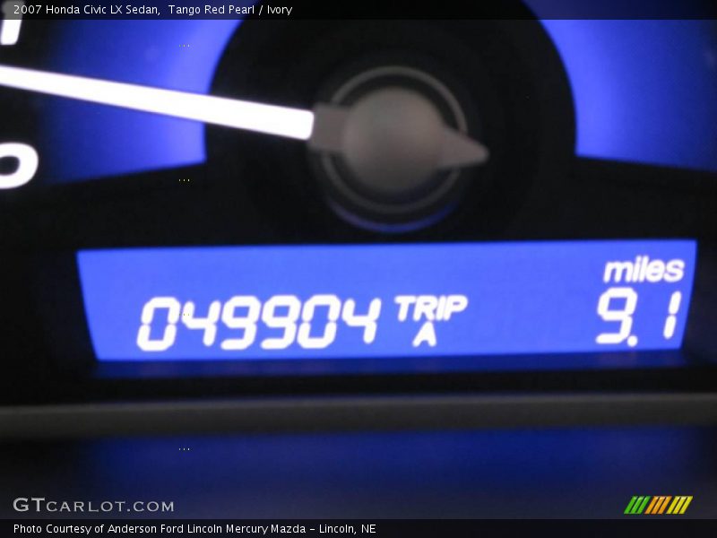 Tango Red Pearl / Ivory 2007 Honda Civic LX Sedan