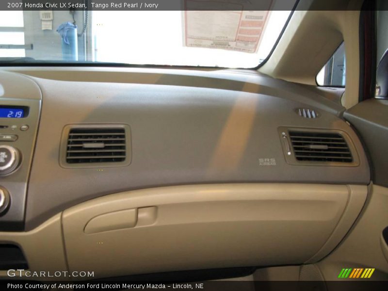Tango Red Pearl / Ivory 2007 Honda Civic LX Sedan
