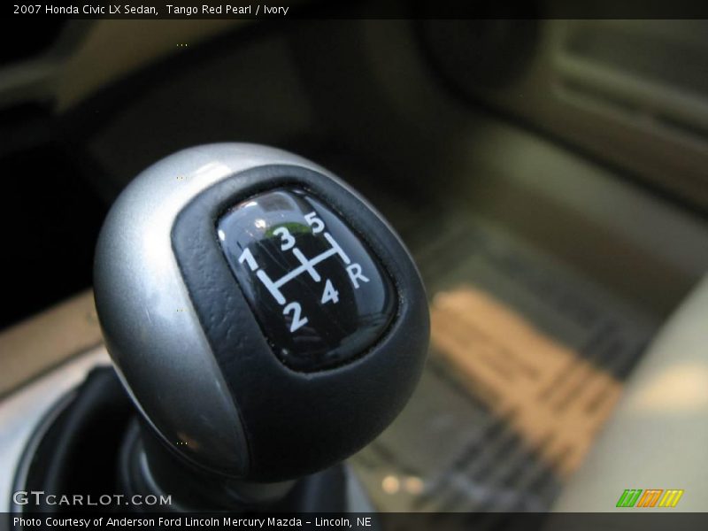 Tango Red Pearl / Ivory 2007 Honda Civic LX Sedan