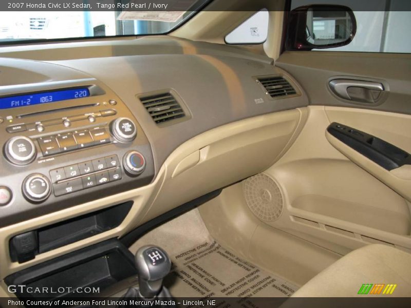 Tango Red Pearl / Ivory 2007 Honda Civic LX Sedan