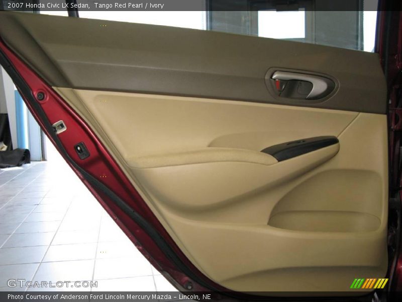 Tango Red Pearl / Ivory 2007 Honda Civic LX Sedan