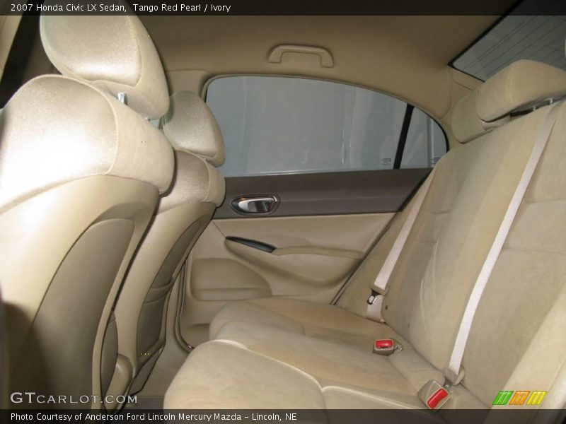 Tango Red Pearl / Ivory 2007 Honda Civic LX Sedan