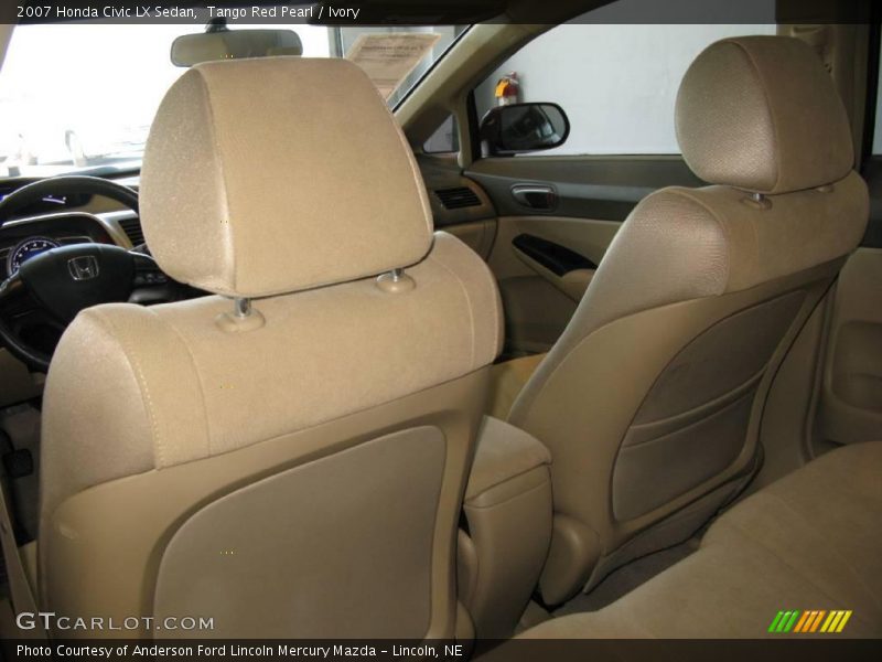 Tango Red Pearl / Ivory 2007 Honda Civic LX Sedan