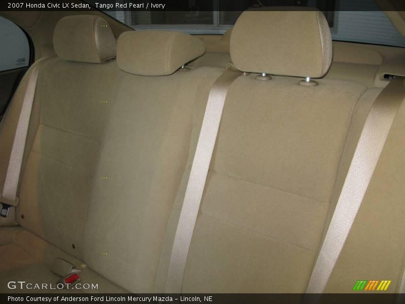 Tango Red Pearl / Ivory 2007 Honda Civic LX Sedan