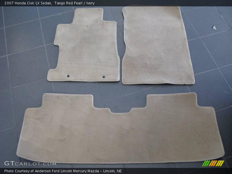 Tango Red Pearl / Ivory 2007 Honda Civic LX Sedan