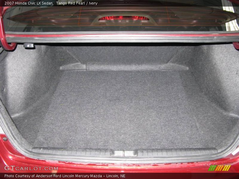 Tango Red Pearl / Ivory 2007 Honda Civic LX Sedan