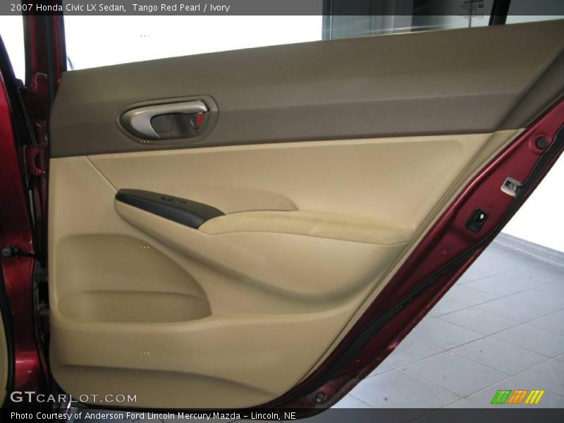 Tango Red Pearl / Ivory 2007 Honda Civic LX Sedan