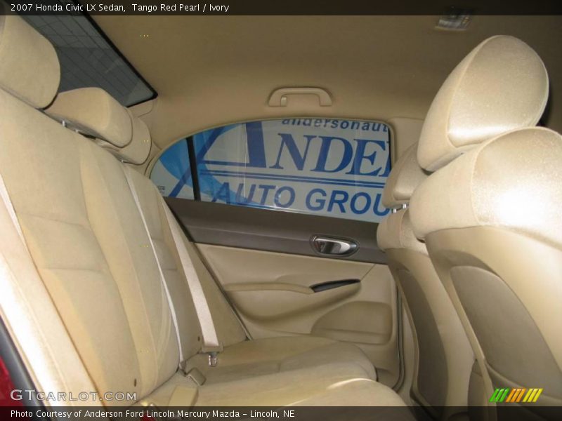 Tango Red Pearl / Ivory 2007 Honda Civic LX Sedan