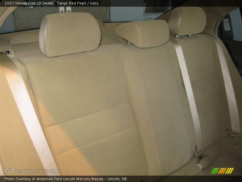 Tango Red Pearl / Ivory 2007 Honda Civic LX Sedan