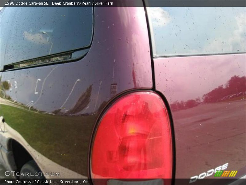 Deep Cranberry Pearl / Silver Fern 1998 Dodge Caravan SE