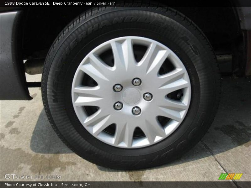Deep Cranberry Pearl / Silver Fern 1998 Dodge Caravan SE