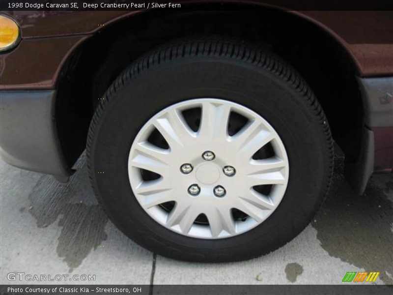 Deep Cranberry Pearl / Silver Fern 1998 Dodge Caravan SE
