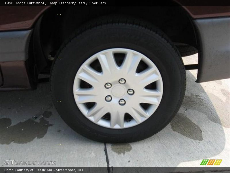 Deep Cranberry Pearl / Silver Fern 1998 Dodge Caravan SE