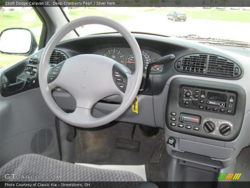 Deep Cranberry Pearl / Silver Fern 1998 Dodge Caravan SE
