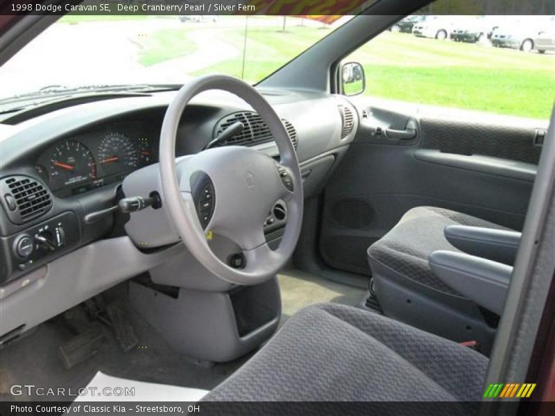 Deep Cranberry Pearl / Silver Fern 1998 Dodge Caravan SE