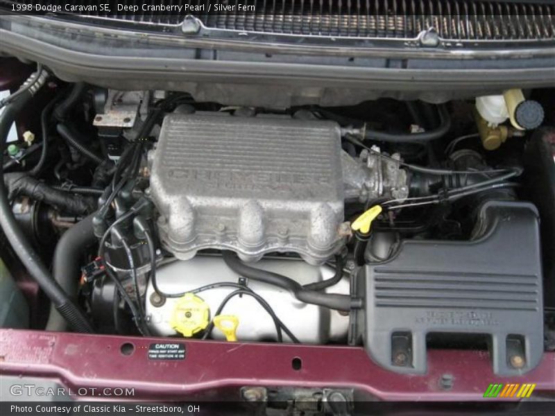 Deep Cranberry Pearl / Silver Fern 1998 Dodge Caravan SE