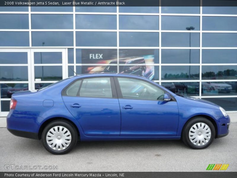 Laser Blue Metallic / Anthracite Black 2008 Volkswagen Jetta S Sedan