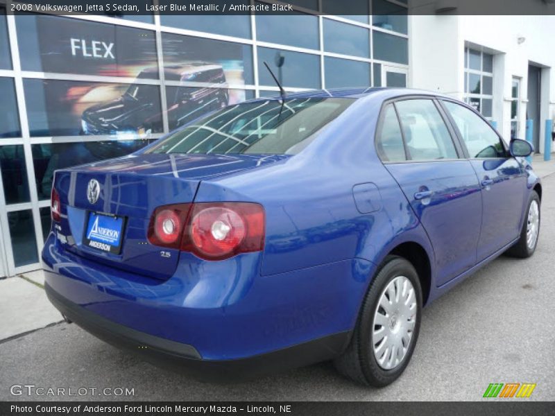 Laser Blue Metallic / Anthracite Black 2008 Volkswagen Jetta S Sedan