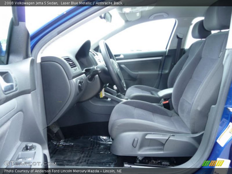 Laser Blue Metallic / Anthracite Black 2008 Volkswagen Jetta S Sedan