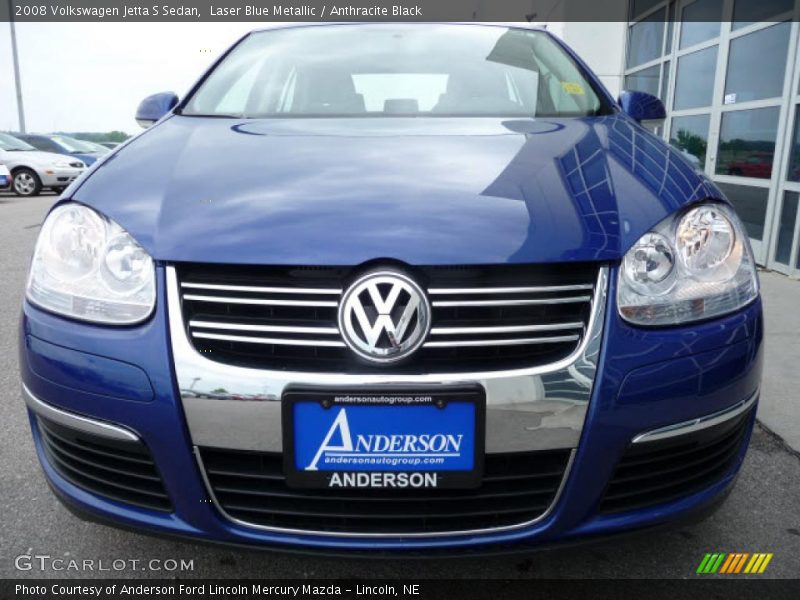 Laser Blue Metallic / Anthracite Black 2008 Volkswagen Jetta S Sedan