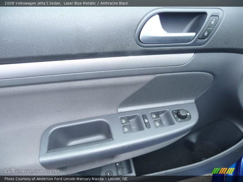 Laser Blue Metallic / Anthracite Black 2008 Volkswagen Jetta S Sedan