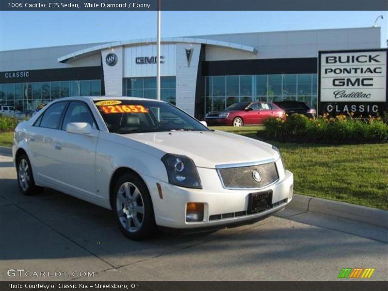White Diamond / Ebony 2006 Cadillac CTS Sedan