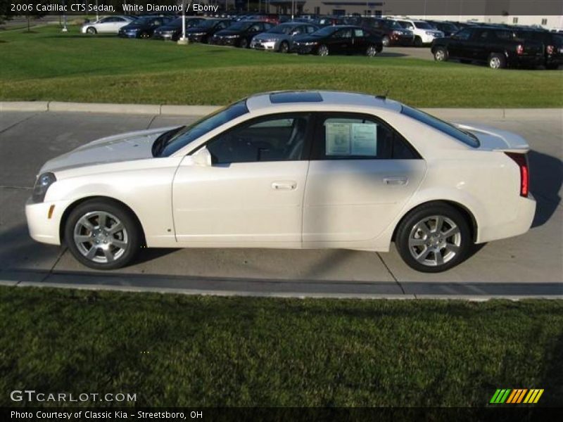 White Diamond / Ebony 2006 Cadillac CTS Sedan